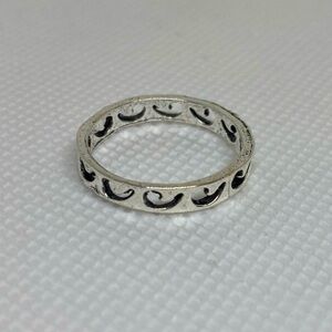 Wave Design Eternity Band Ring
